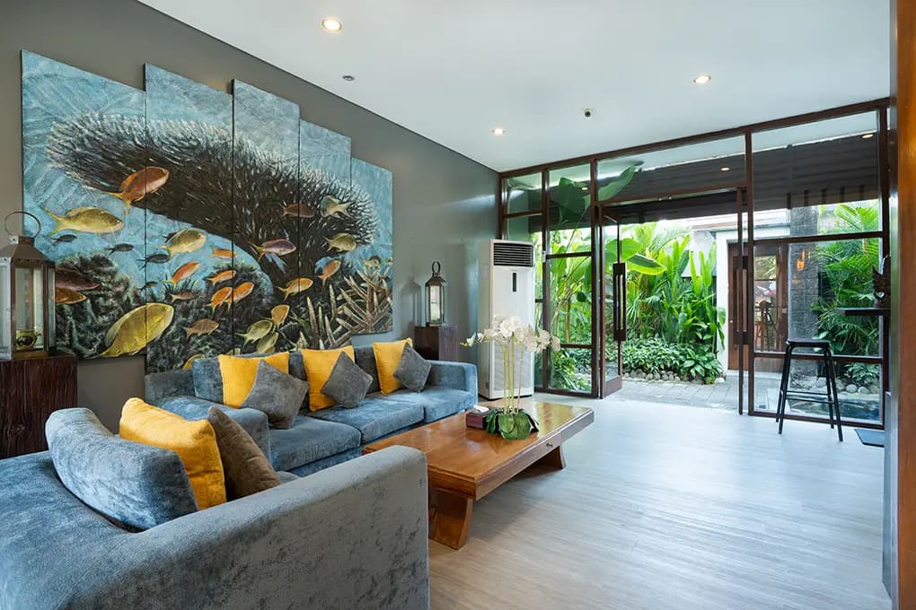 livingroom-samaja-villas-kunti Loby Samaja Villas Kunti