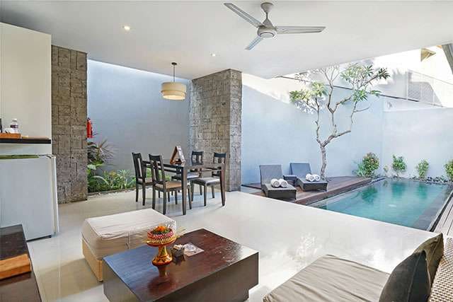 pool view two bedroom villa kunti seminyak